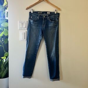 AG Adriano Goldschmied Dark Blue Ankle Jeans